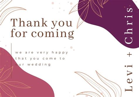 40 Ways to Say Thank You for Coming to Our Wedding.